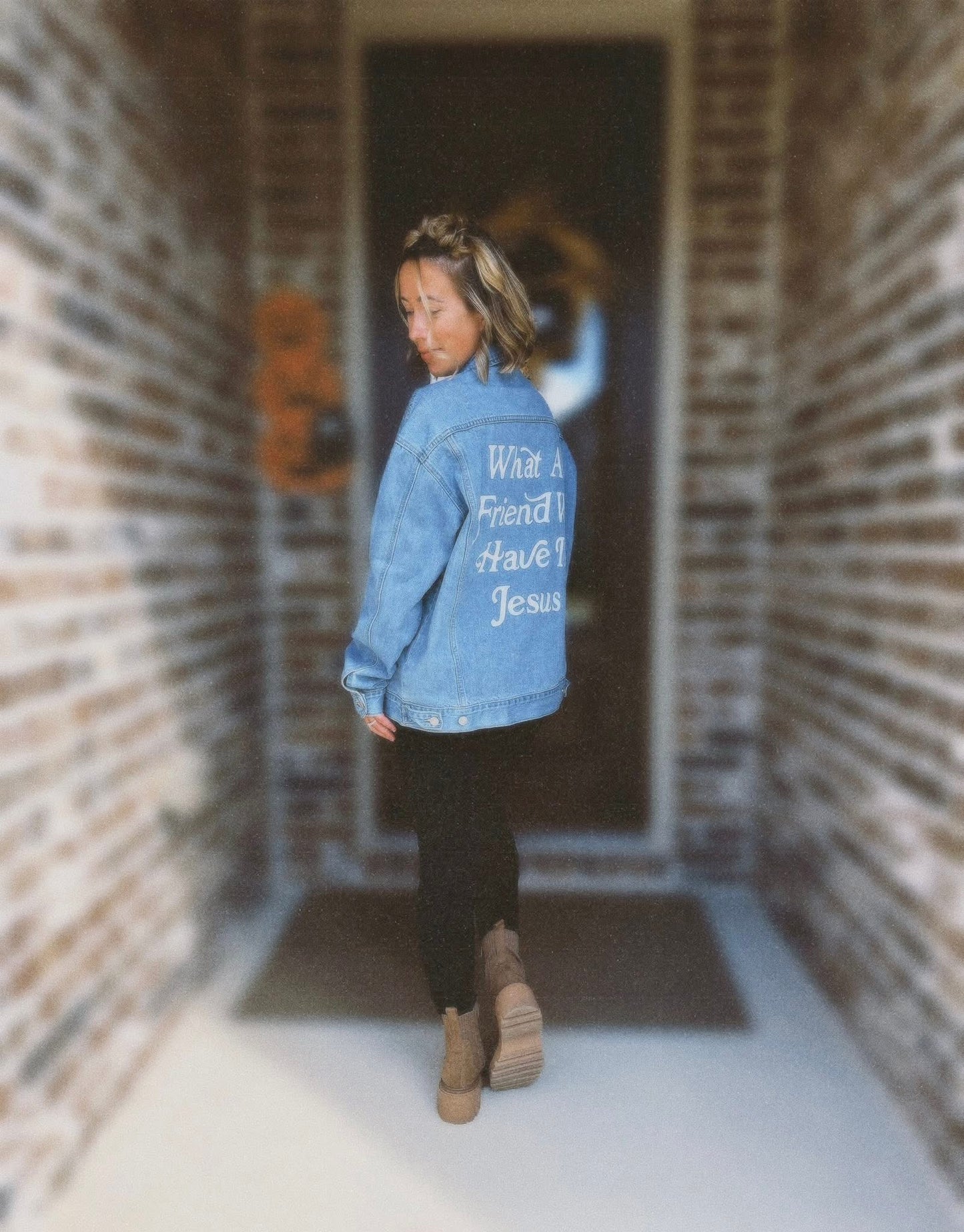 What A Friend In Jesus Denim Jacket
