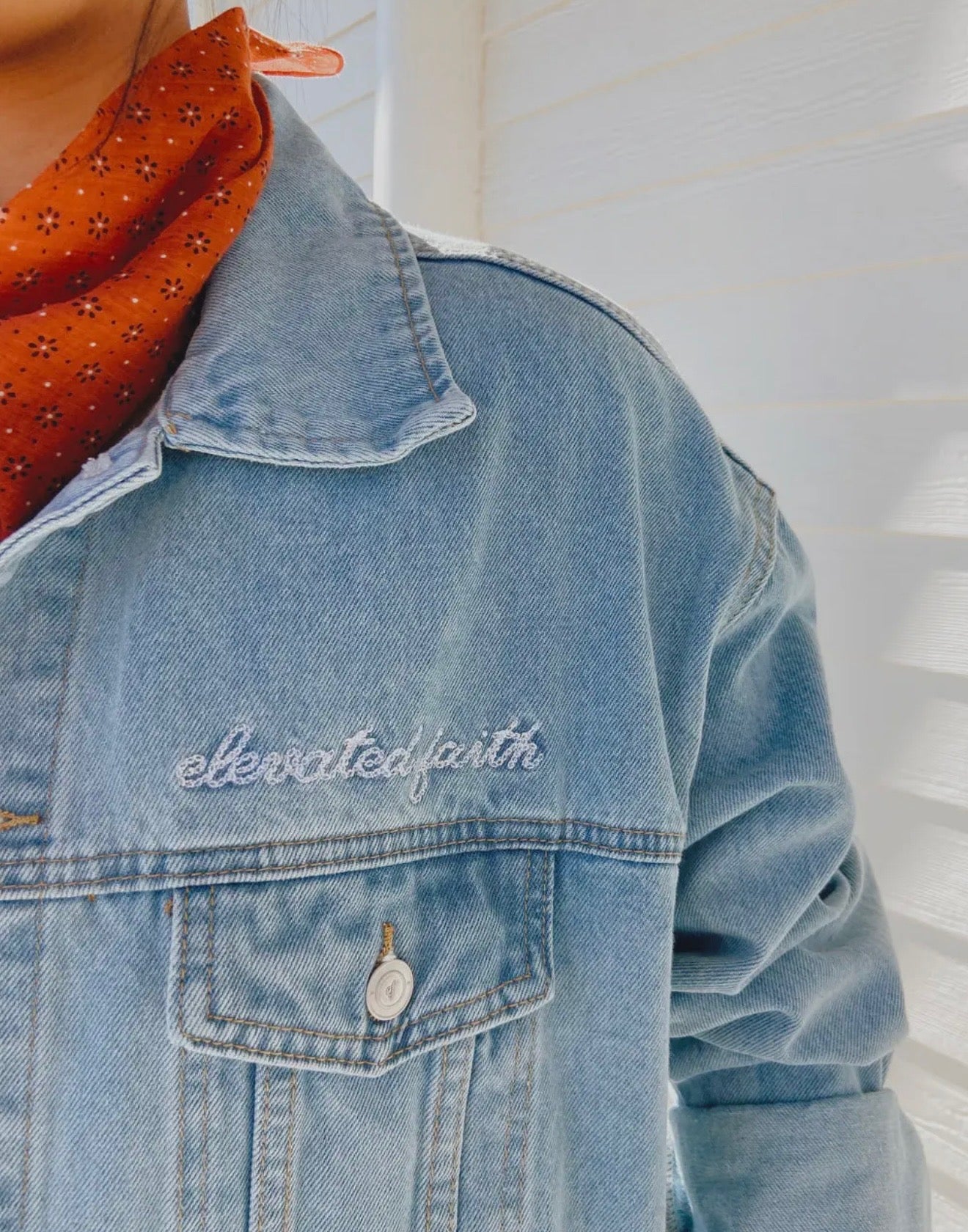 What A Friend In Jesus Denim Jacket