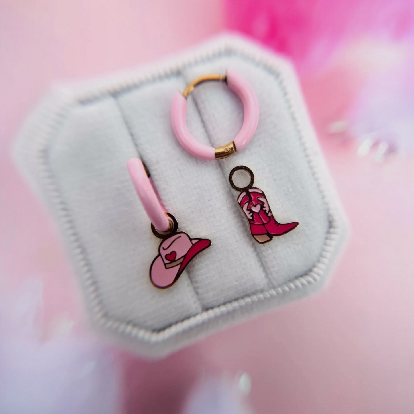Disco Cowgirl Huggie Charms