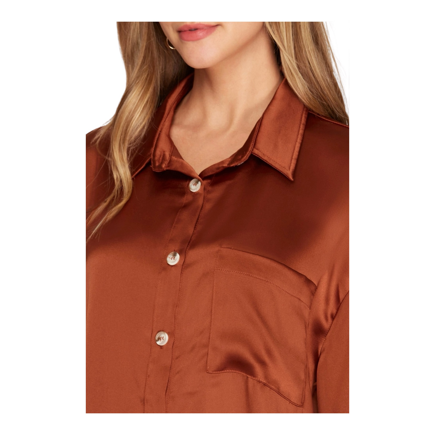 Vienne Oversized Satin Shirt