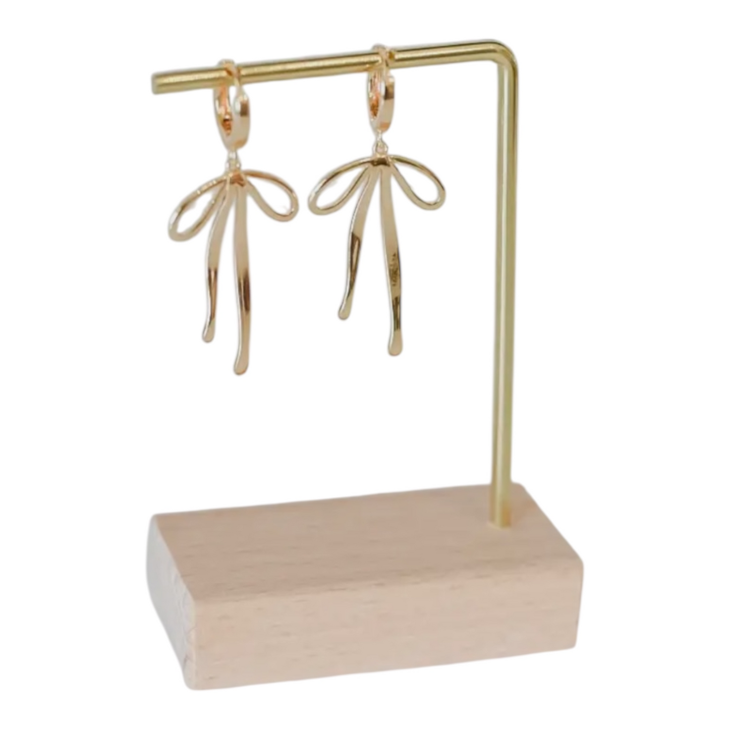 Margot Bow Earrings – 18k Gold Plated