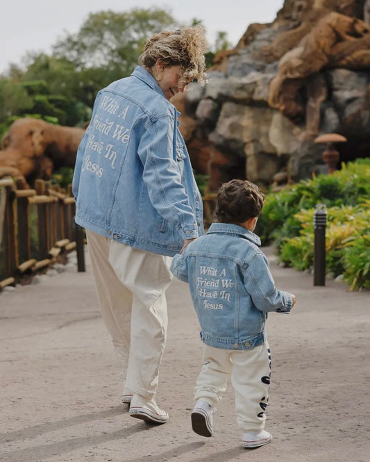 What A Friend In Jesus Denim Jacket