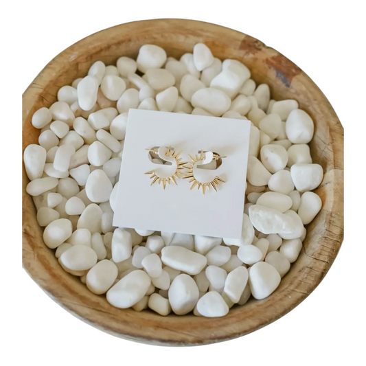 Sol Ray Earrings - 18K Gold Plated