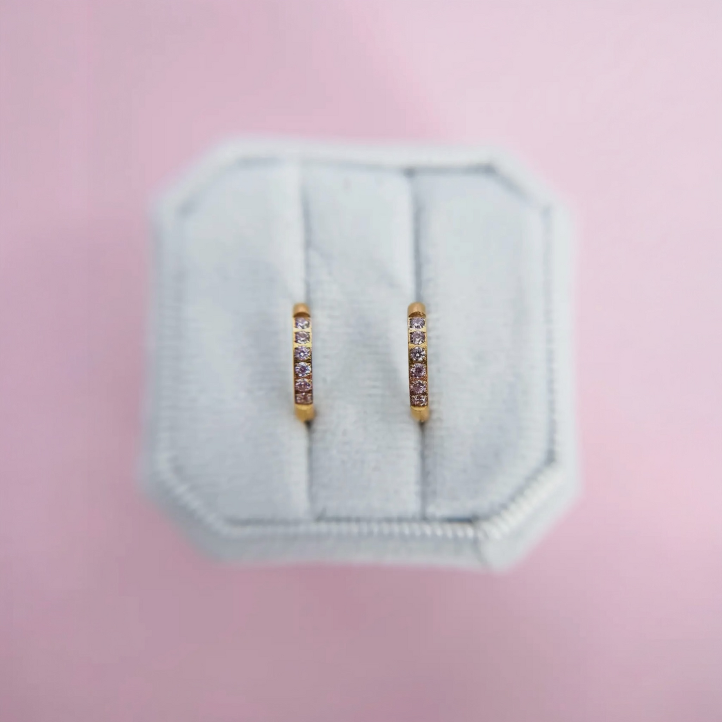 Cz Huggie Hoops