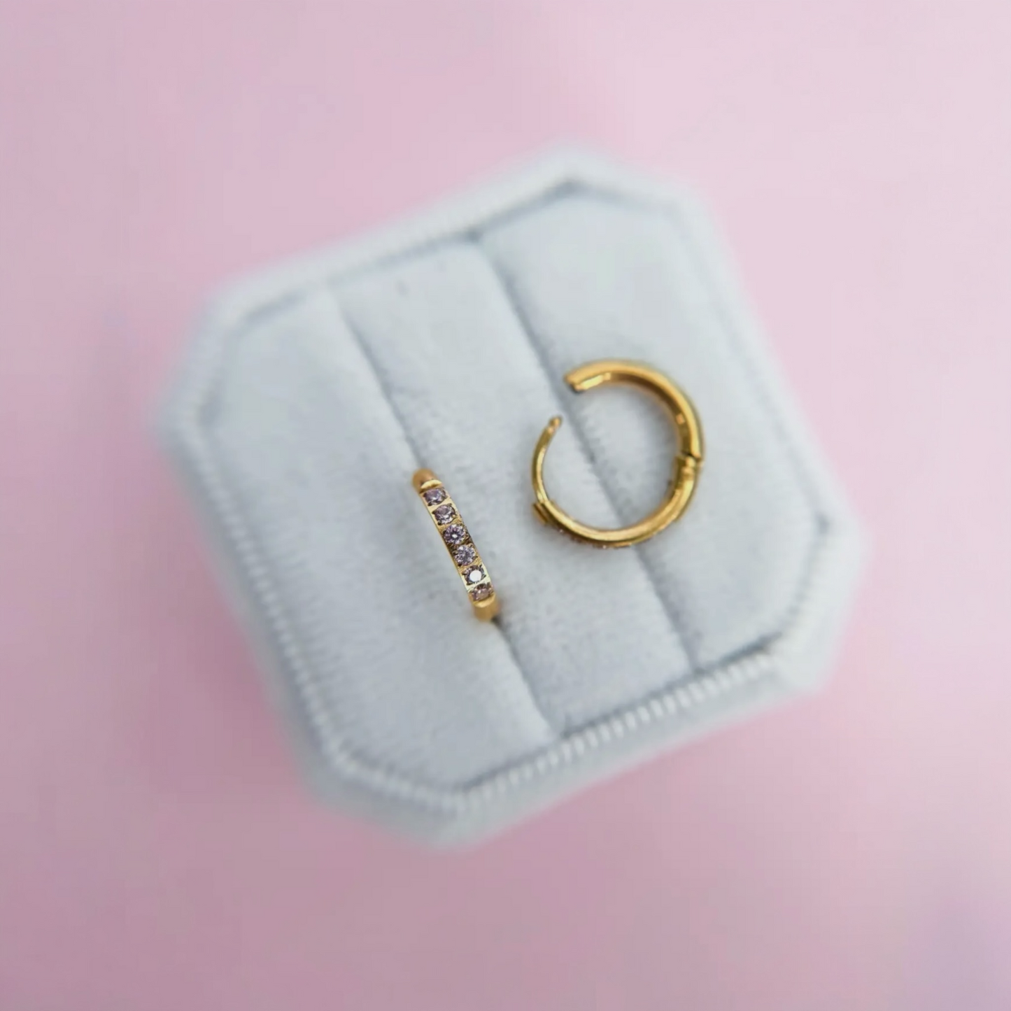 Cz Huggie Hoops