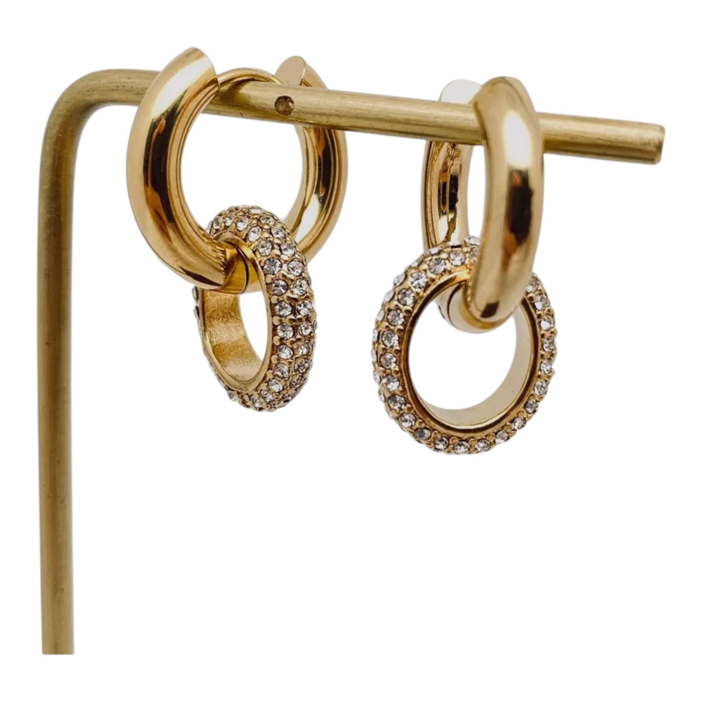 Nora Duo Hoop Earrings - 18K Gold Plated
