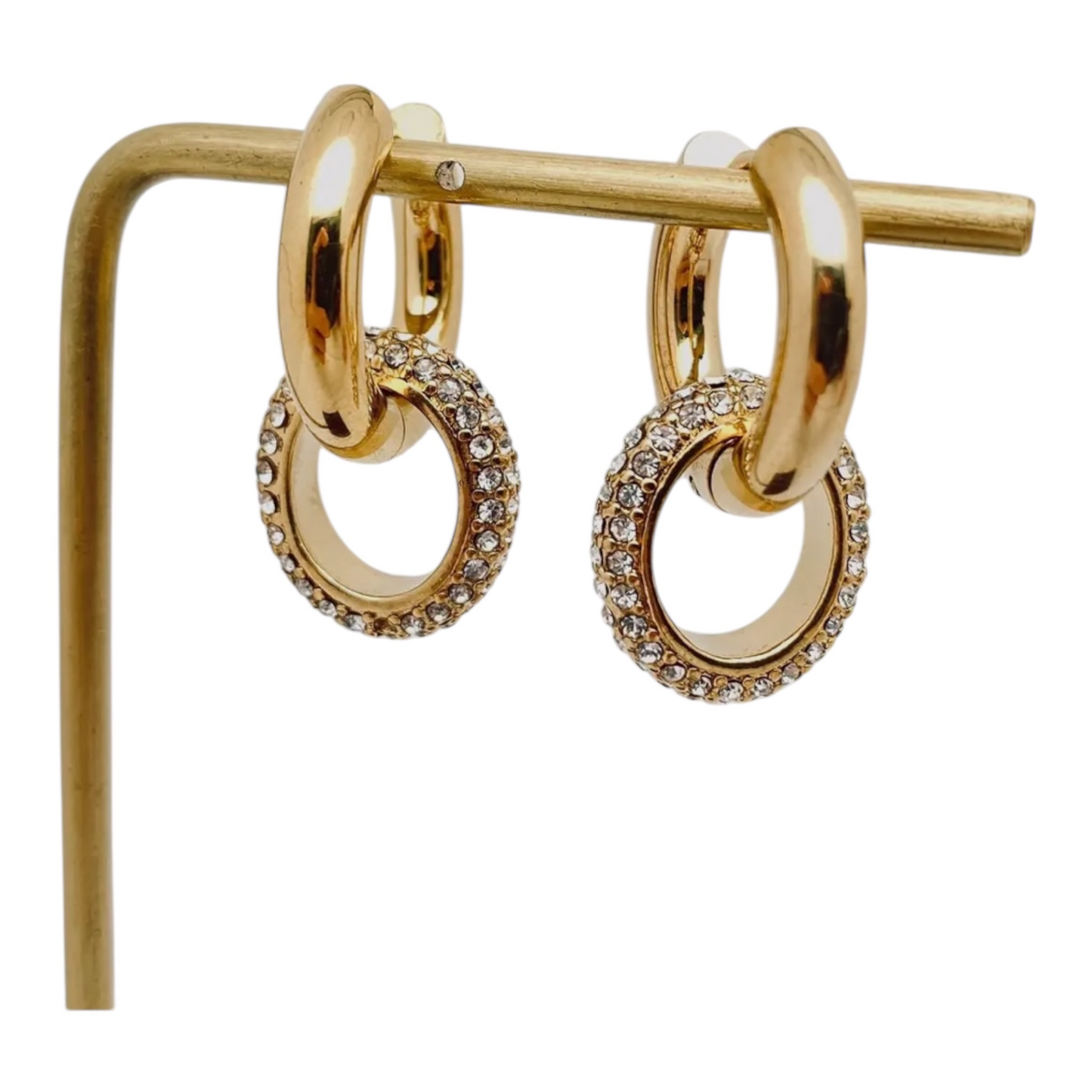 Nora Duo Hoop Earrings - 18K Gold Plated