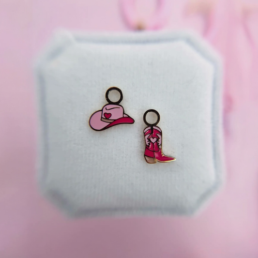 Disco Cowgirl Huggie Charms