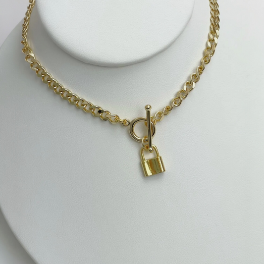 Lock and Toggle Necklace