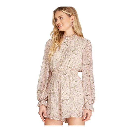 Faye Smocked Waist Romper
