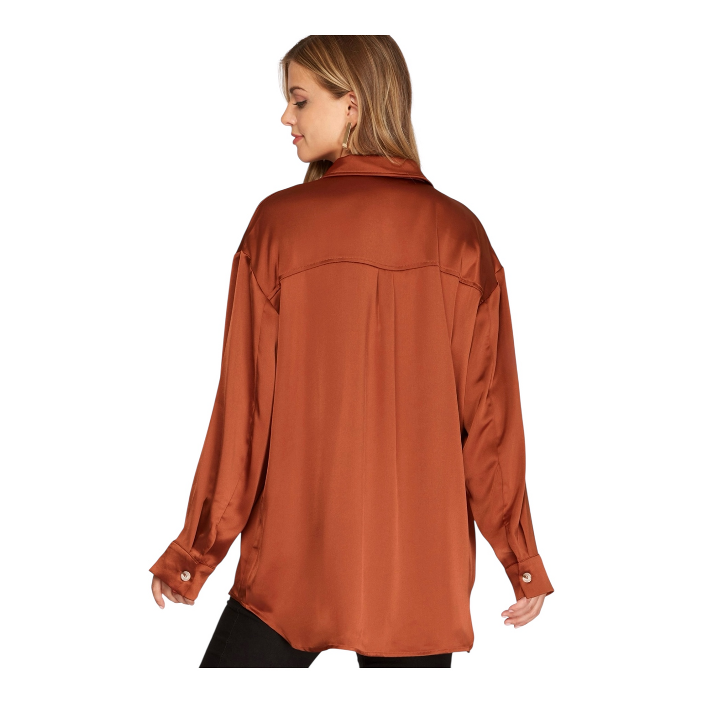 Vienne Oversized Satin Shirt